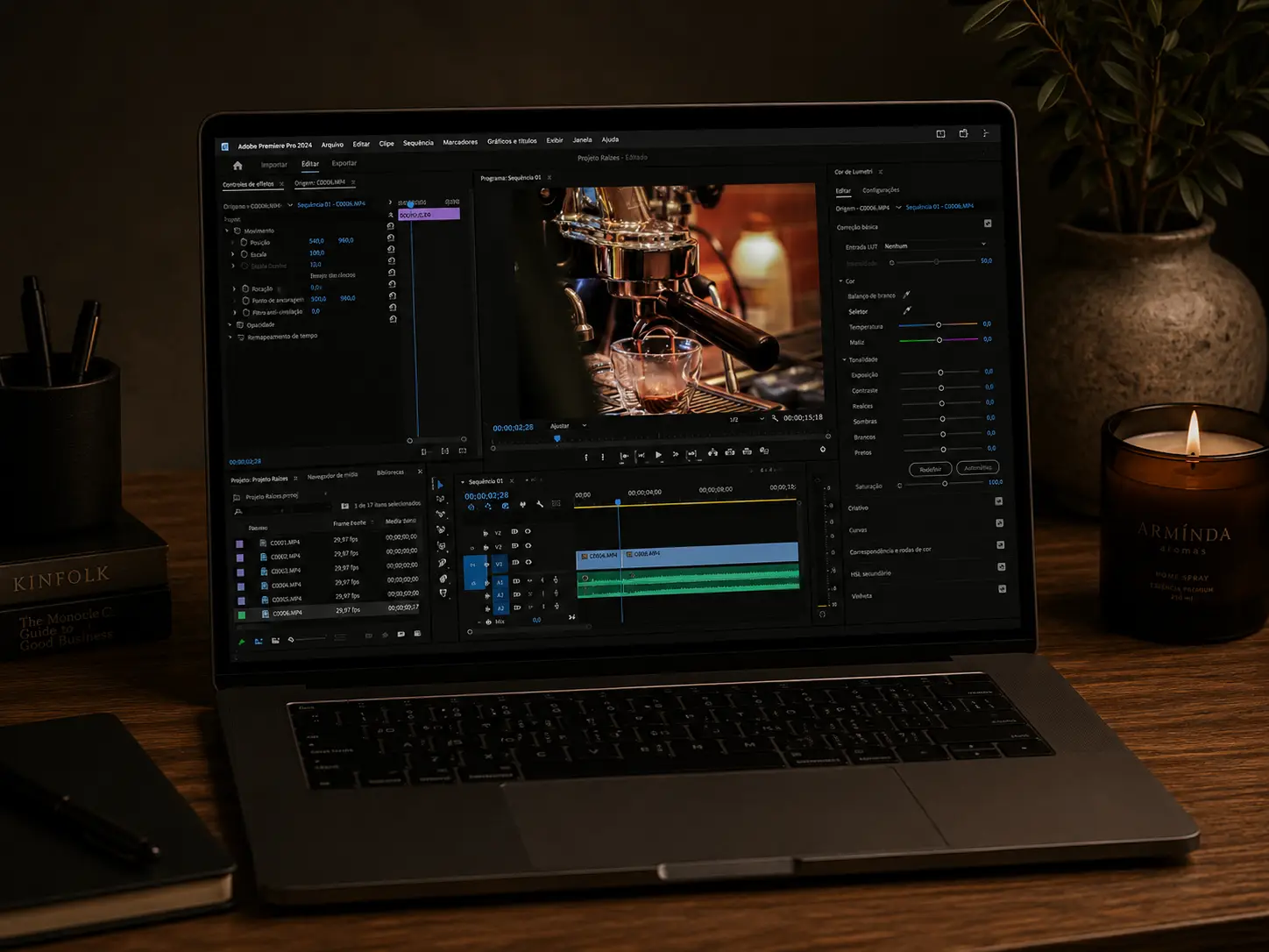 Projeto de produção de vídeo profissional para uma marca