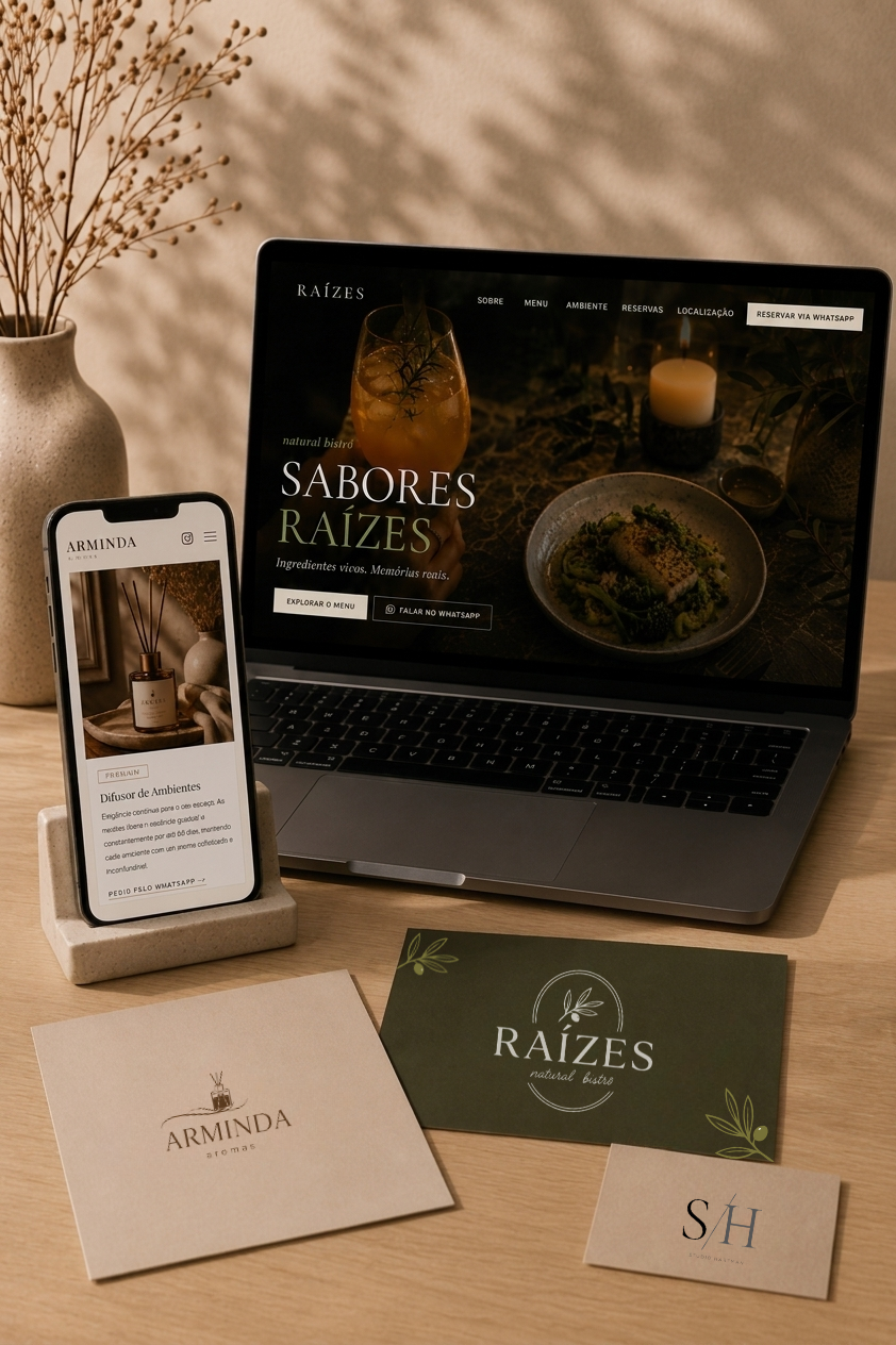 Projetos de sites, identidade visual e design desenvolvidos pelo Studio Hartman